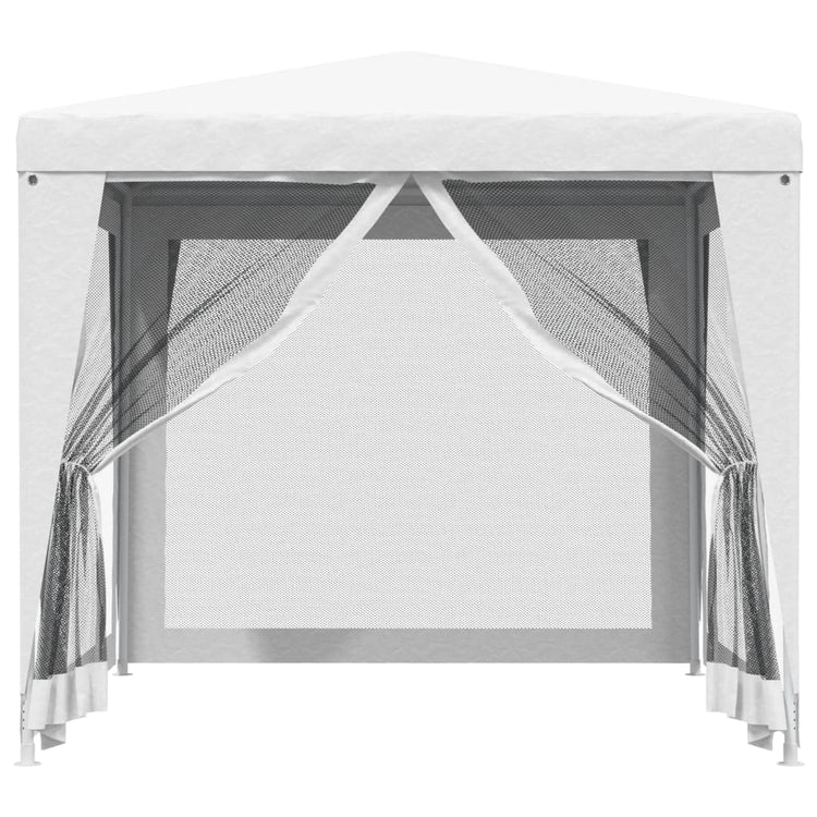 Tente de fête Vidaxl avec 4 murs latéraux de 4 maille 2,5 x 2,5 m blanc