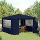 Tente de fête vidaxl avec murs latéraux professionnels 90 g m² 4x4 m bleu