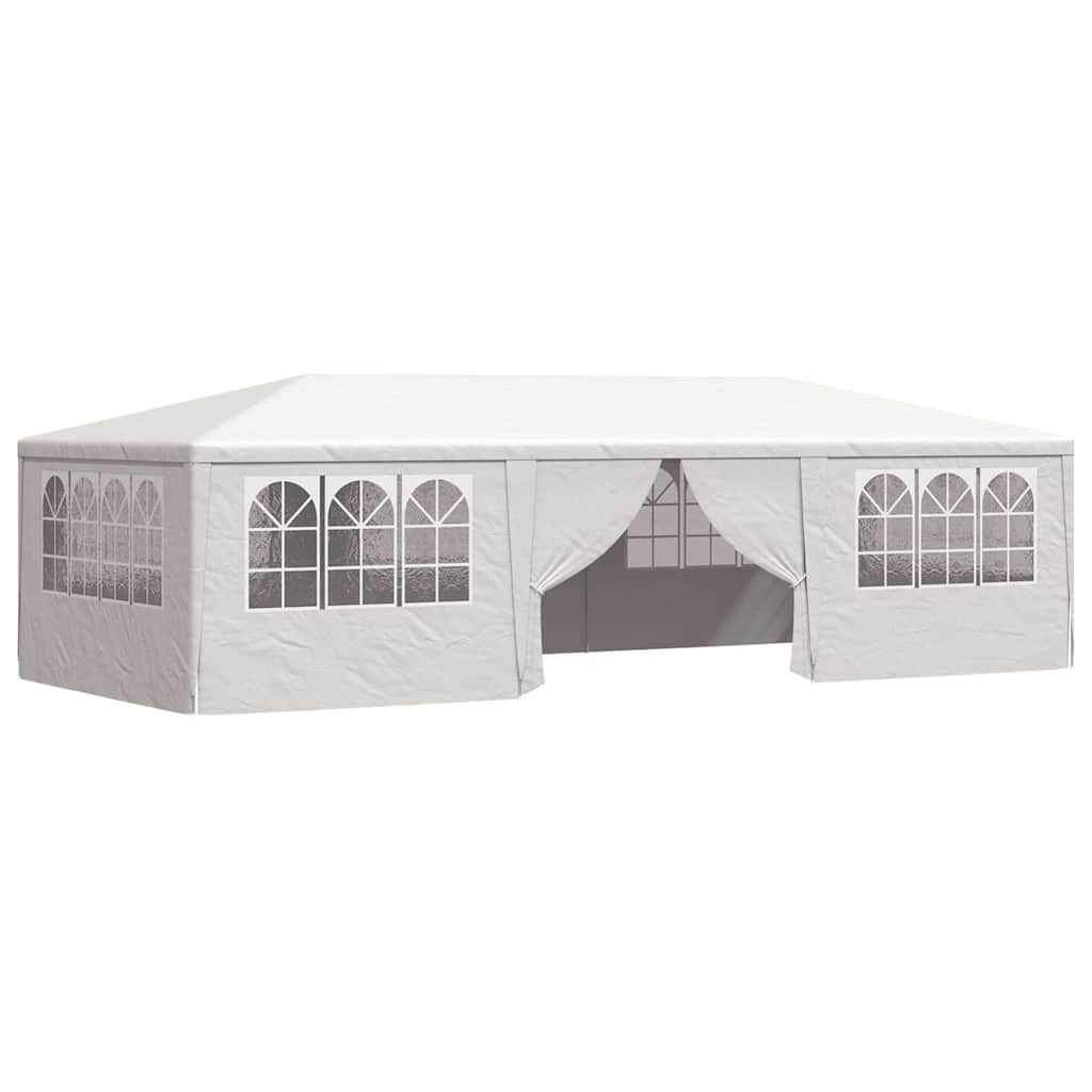 Tente de fête vidaxl avec murs latéraux professionnels 90 g m² 4x9 m blanc