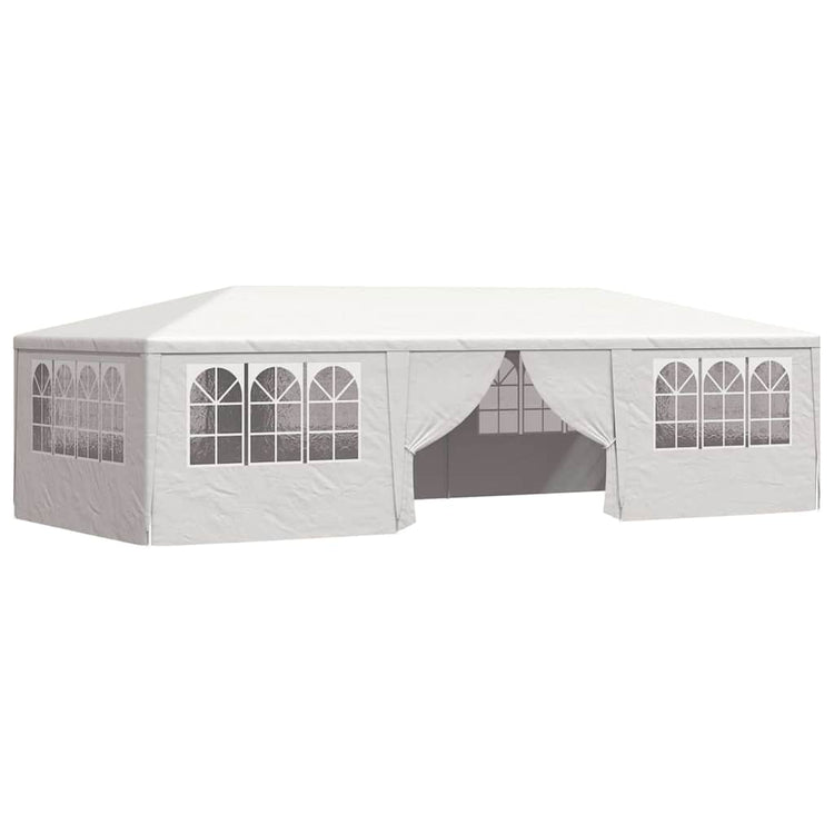 Tente de fête vidaxl avec murs latéraux professionnels 90 g m² 4x9 m blanc