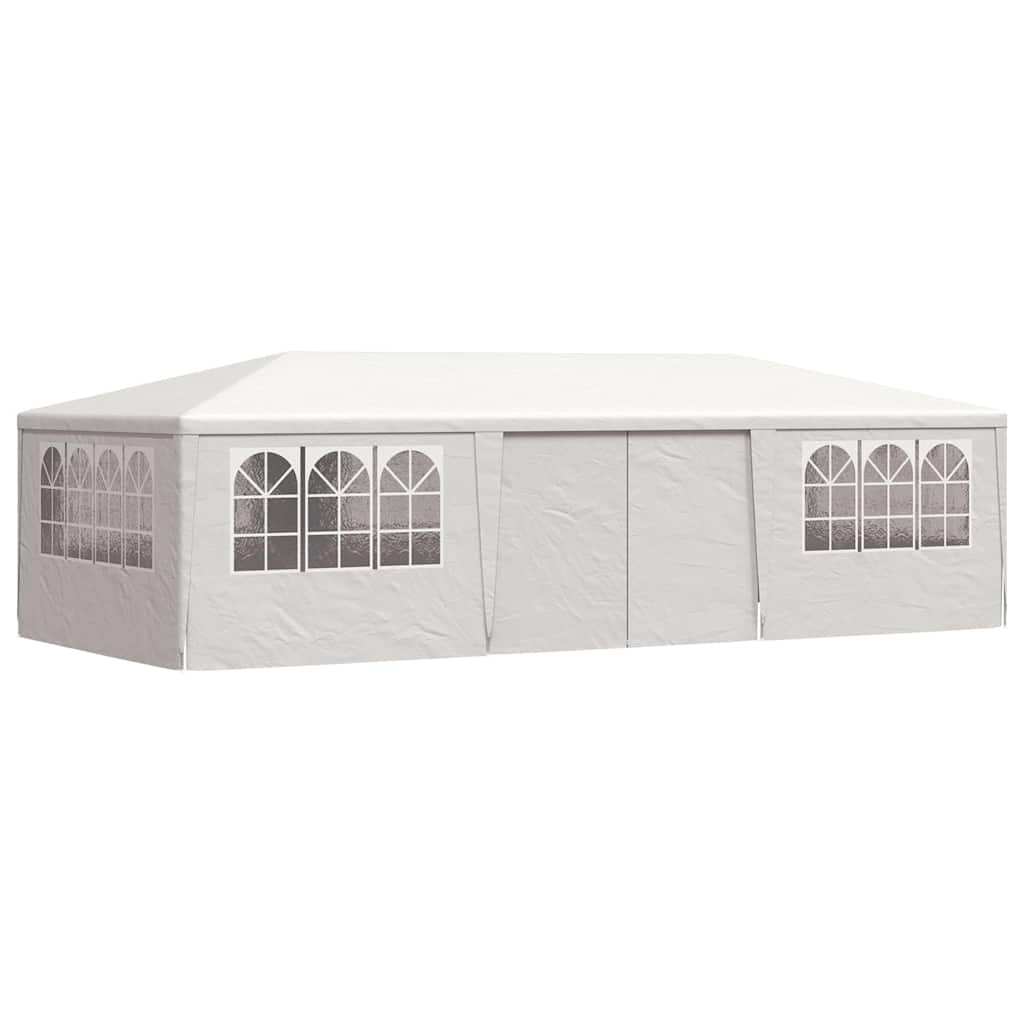 Tente de fête vidaxl avec murs latéraux professionnels 90 g m² 4x9 m blanc
