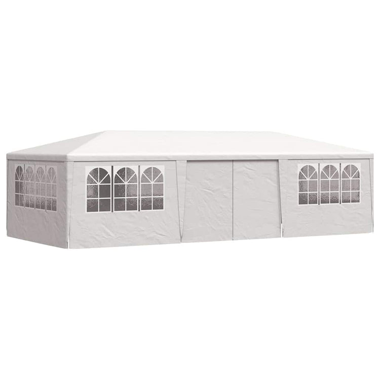 Tente de fête vidaxl avec murs latéraux professionnels 90 g m² 4x9 m blanc