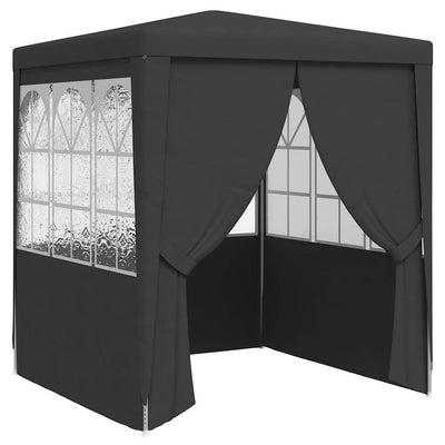 Tente de fête Vidaxl avec murs professionnels 90 g m² 2,5x2,5 m anthracite
