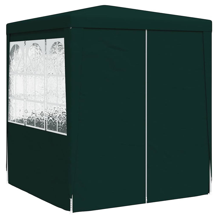 Tente de fête Vidaxl avec murs latéraux professionnels 90 g m² 2,5x2,5 m vert