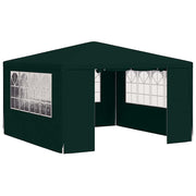 Tente de fête Vidaxl avec murs latéraux professionnels 90 g m² 4x4 m vert - afbeelding 2