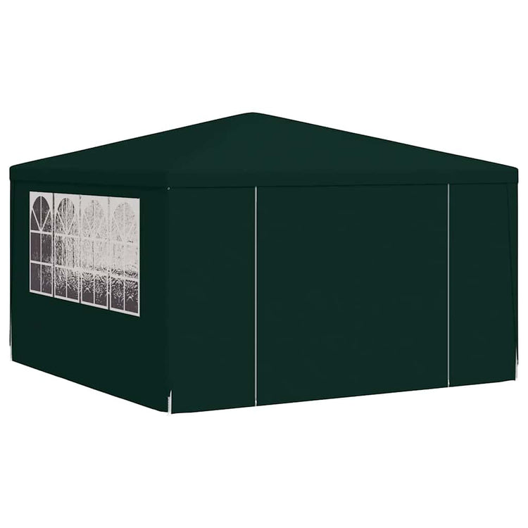 Tente de fête Vidaxl avec murs latéraux professionnels 90 g m² 4x4 m vert