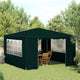 Tente de fête Vidaxl avec murs latéraux professionnels 90 g m² 4x4 m vert