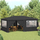 Tente de fête Vidaxl avec murs latéraux professionnels 90 g m² 4x6 m anthracite