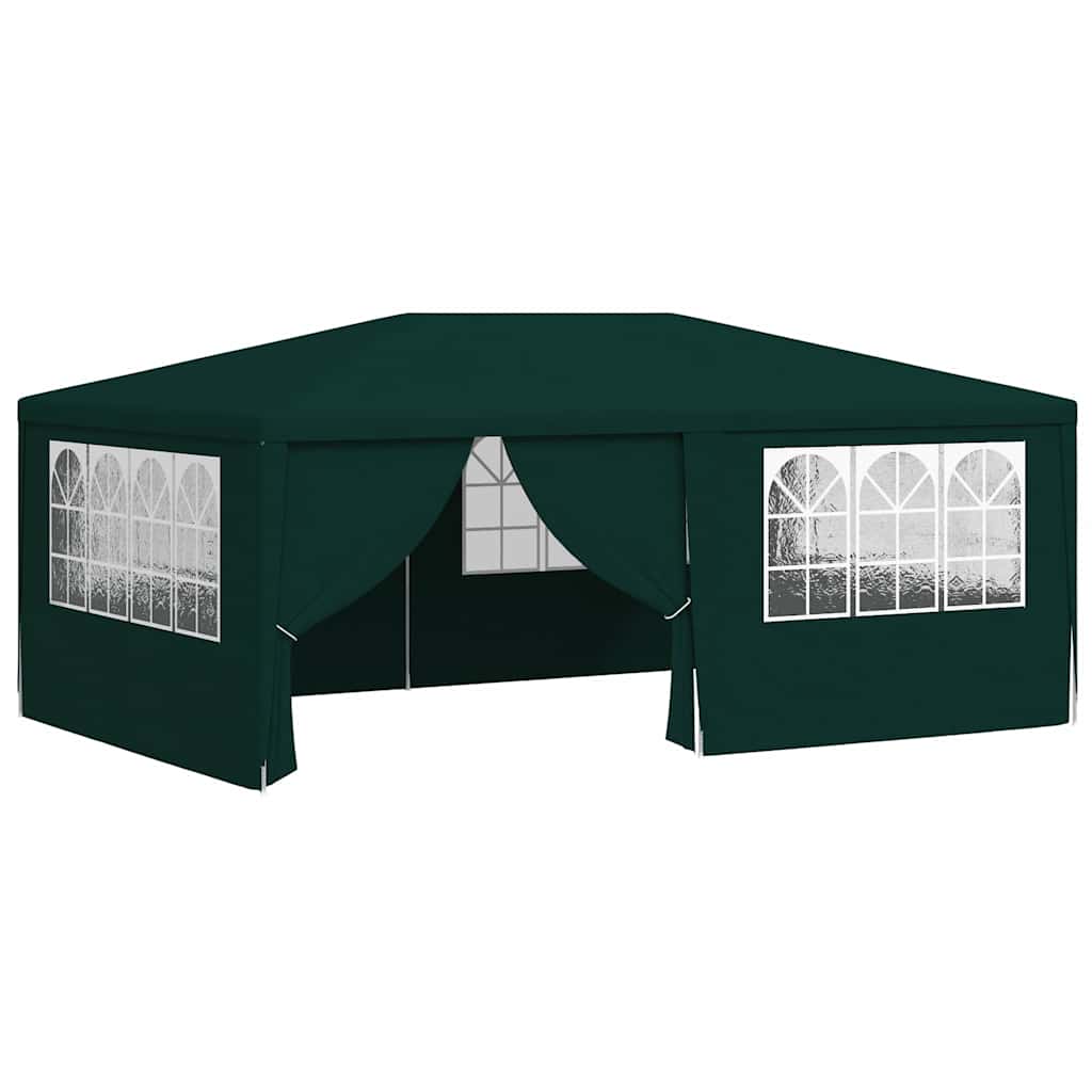 Vidaxl Party Tente avec murs latéraux professionnels 90 g m² 4x6 m vert
