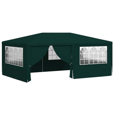 Vidaxl Party Tente avec murs latéraux professionnels 90 g m² 4x6 m vert