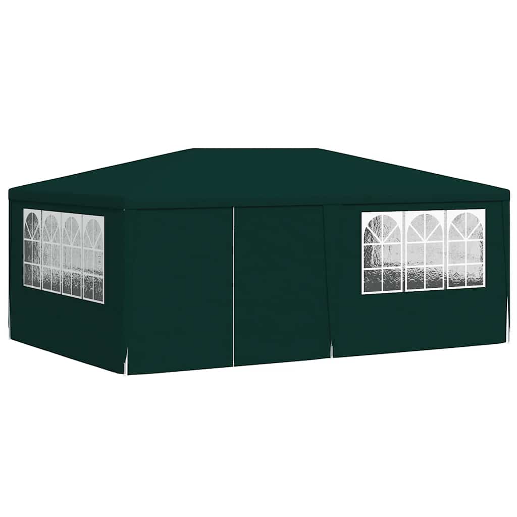 Vidaxl Party Tente avec murs latéraux professionnels 90 g m² 4x6 m vert