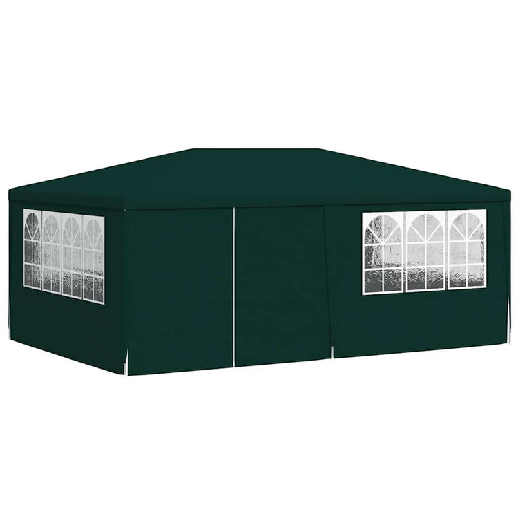Vidaxl Party Tente avec murs latéraux professionnels 90 g m² 4x6 m vert
