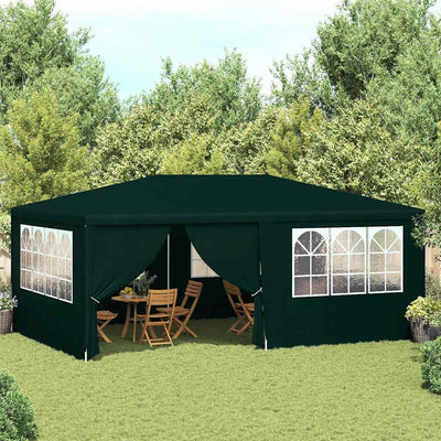 Vidaxl Party Tente avec murs latéraux professionnels 90 g m² 4x6 m vert