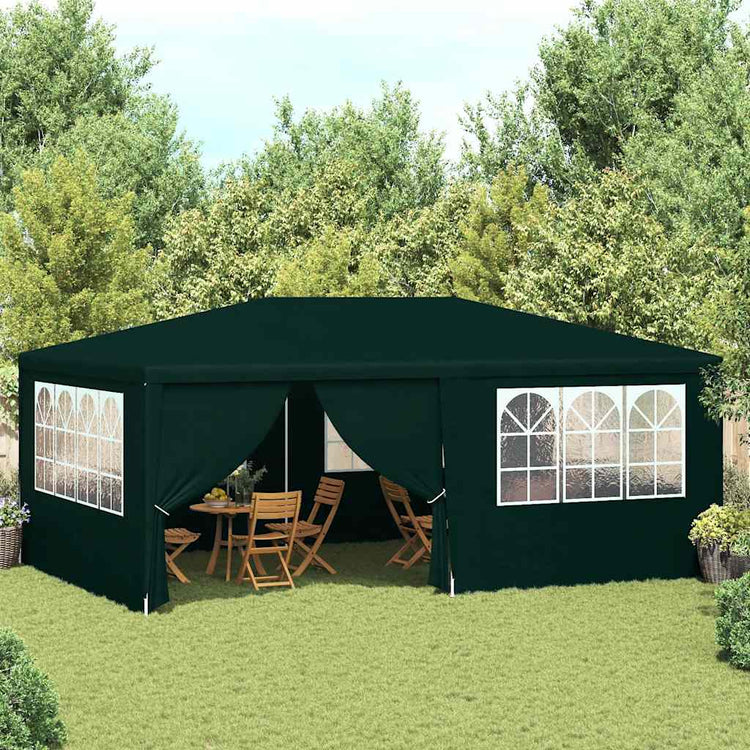 Vidaxl Party Tente avec murs latéraux professionnels 90 g m² 4x6 m vert