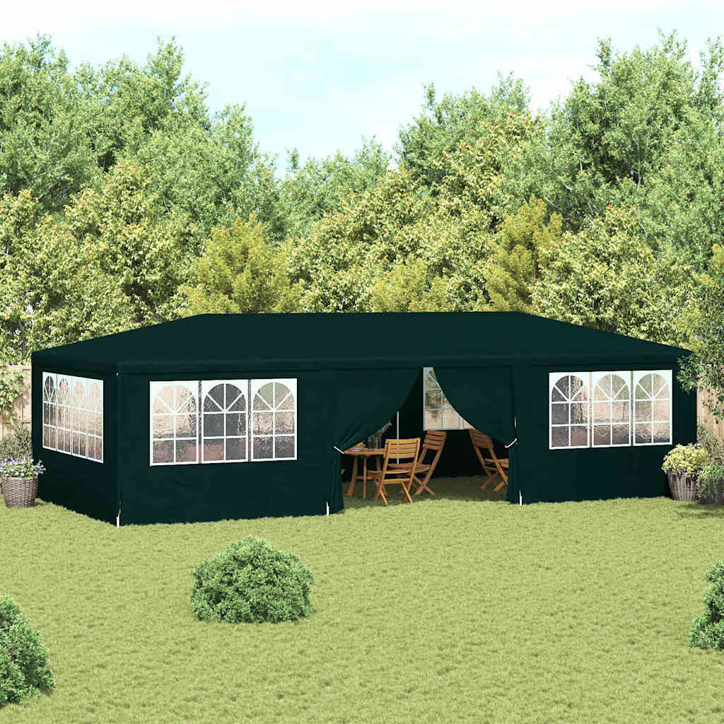 Vidaxl Party Tente avec murs latéraux professionnels 90 g m² 4x9 m vert