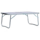 Table de camping vidaxl pliable 60x40 cm en aluminium blanc