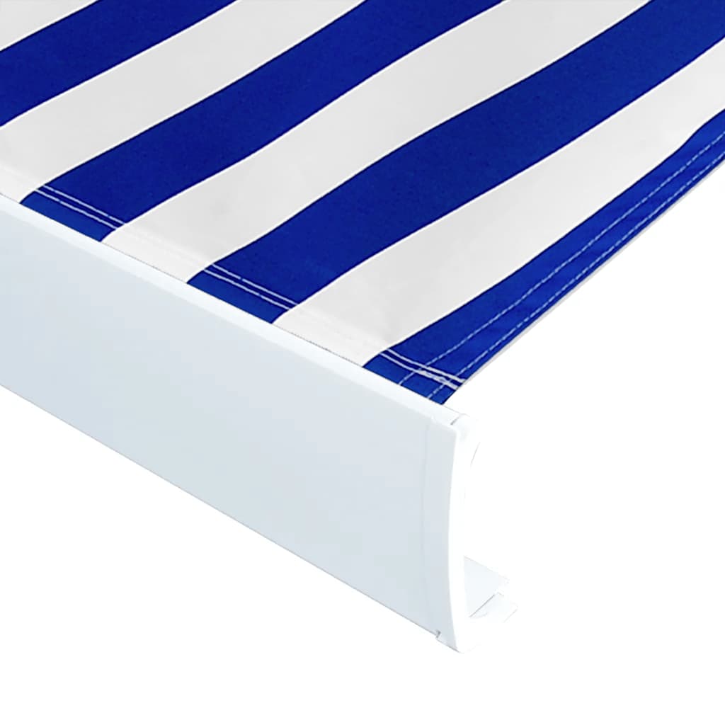 Vidaxl Laifeldoek 400x300 cm toile bleu et blanc