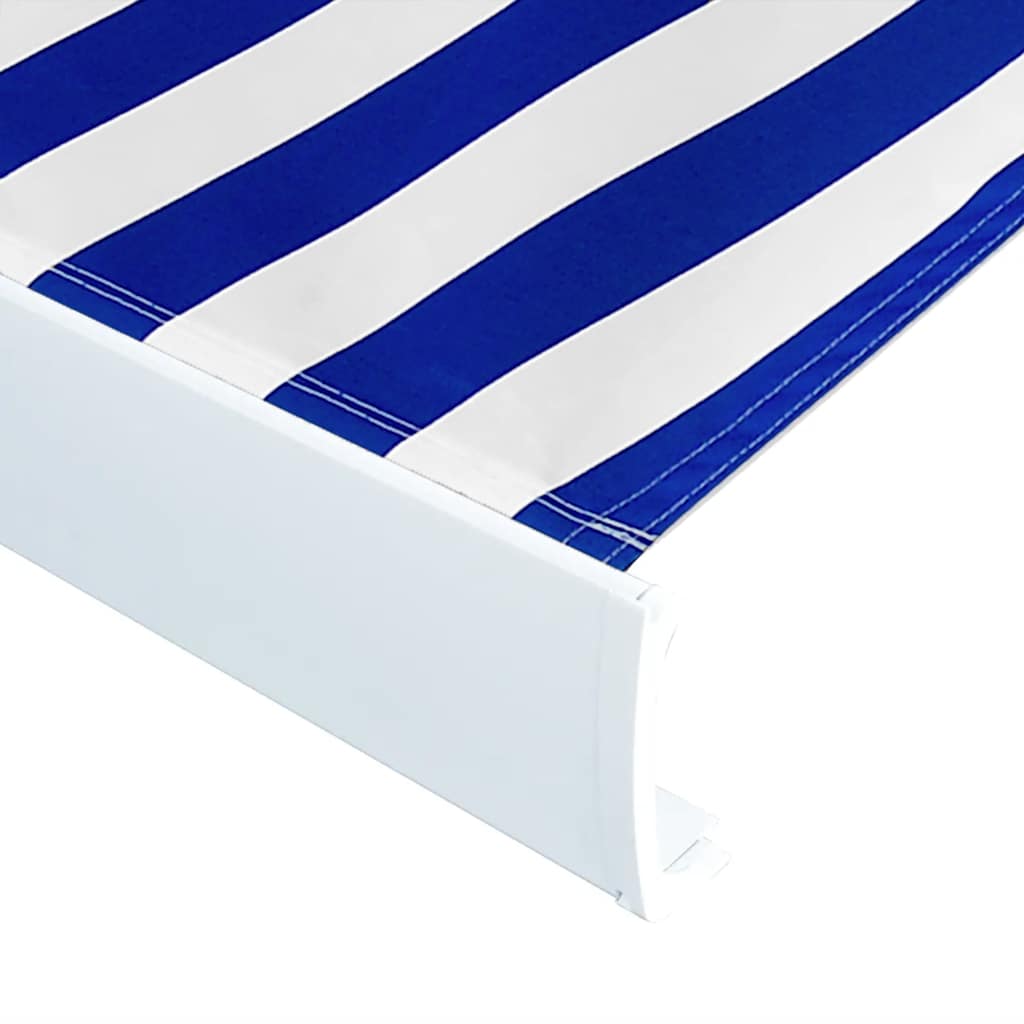 Vidaxl Laifeldoek 450x300 cm toile bleu et blanc