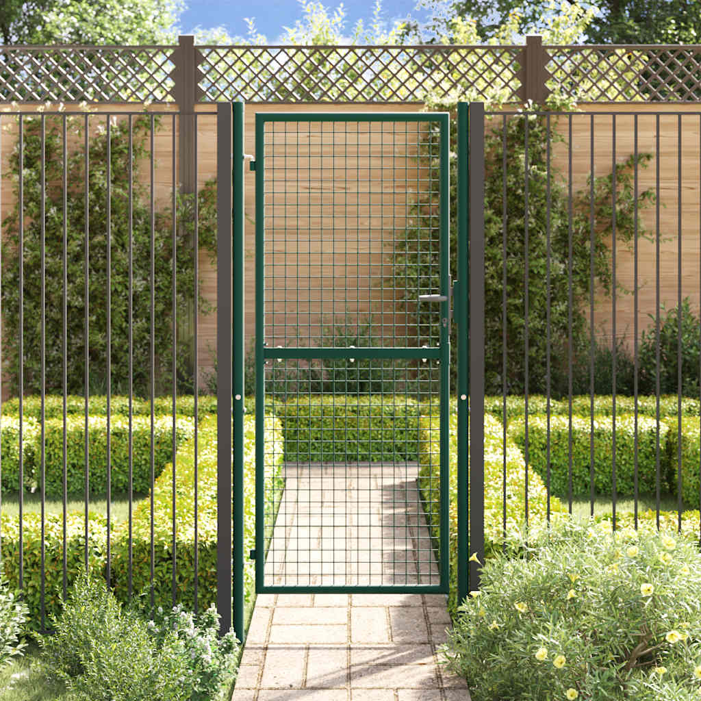 Vidaxl Port 100x200 cm en acier vert