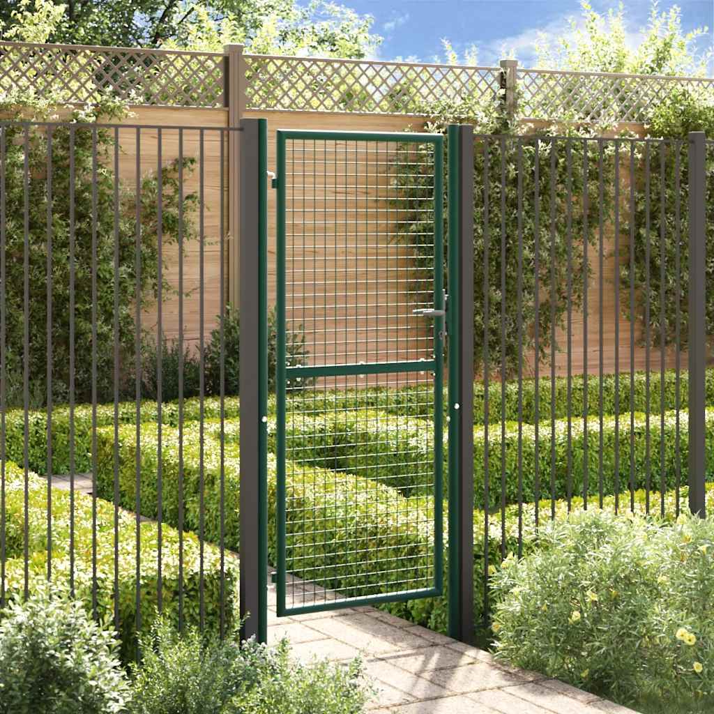 Vidaxl Port 100x200 cm en acier vert