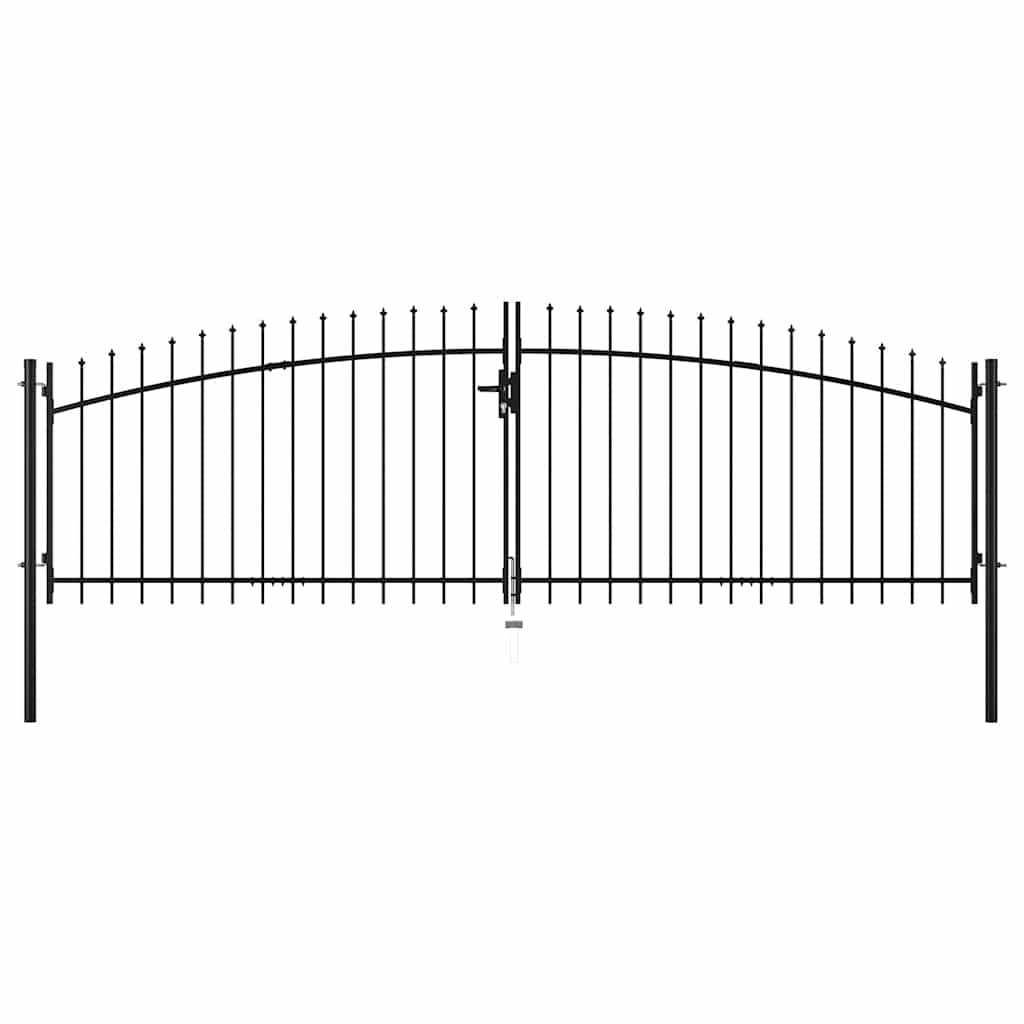 Vidaxl Hek Port Double Porte avec Spears Top 400x175 cm