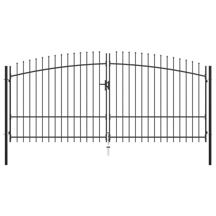 Vidaxl Hek Port Double Porte avec Spears Top 400x225 cm