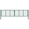 Vidaxl Gaaspoort 390x100 cm en acier vert