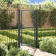 Vidaxl gaaspoort 100x255 cm gris en acier galvanisé