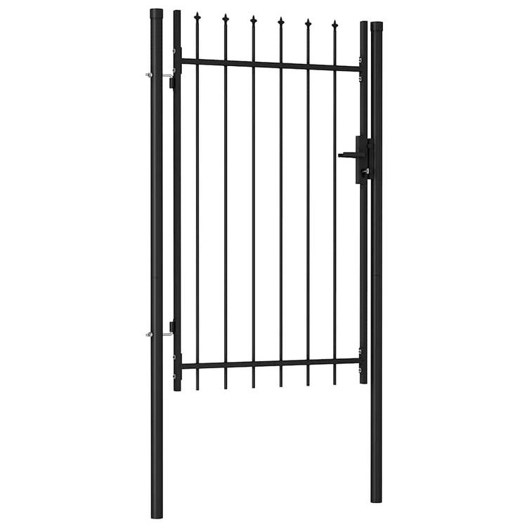 Port vidaxl avec dessus pointu seulement 1x1,5 m en noire en noire