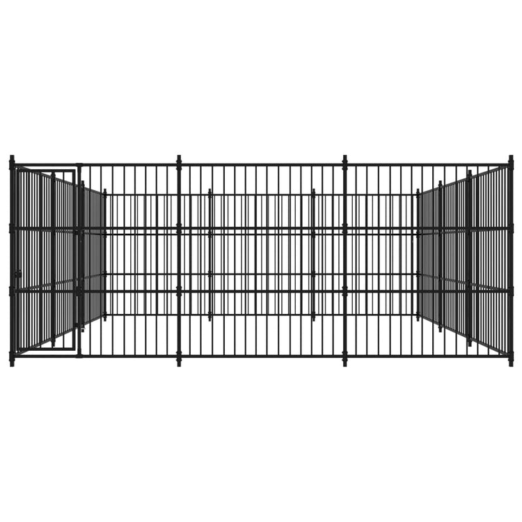 Vidaxl Chienne Kennel pour l'extérieur 450x450x185 cm