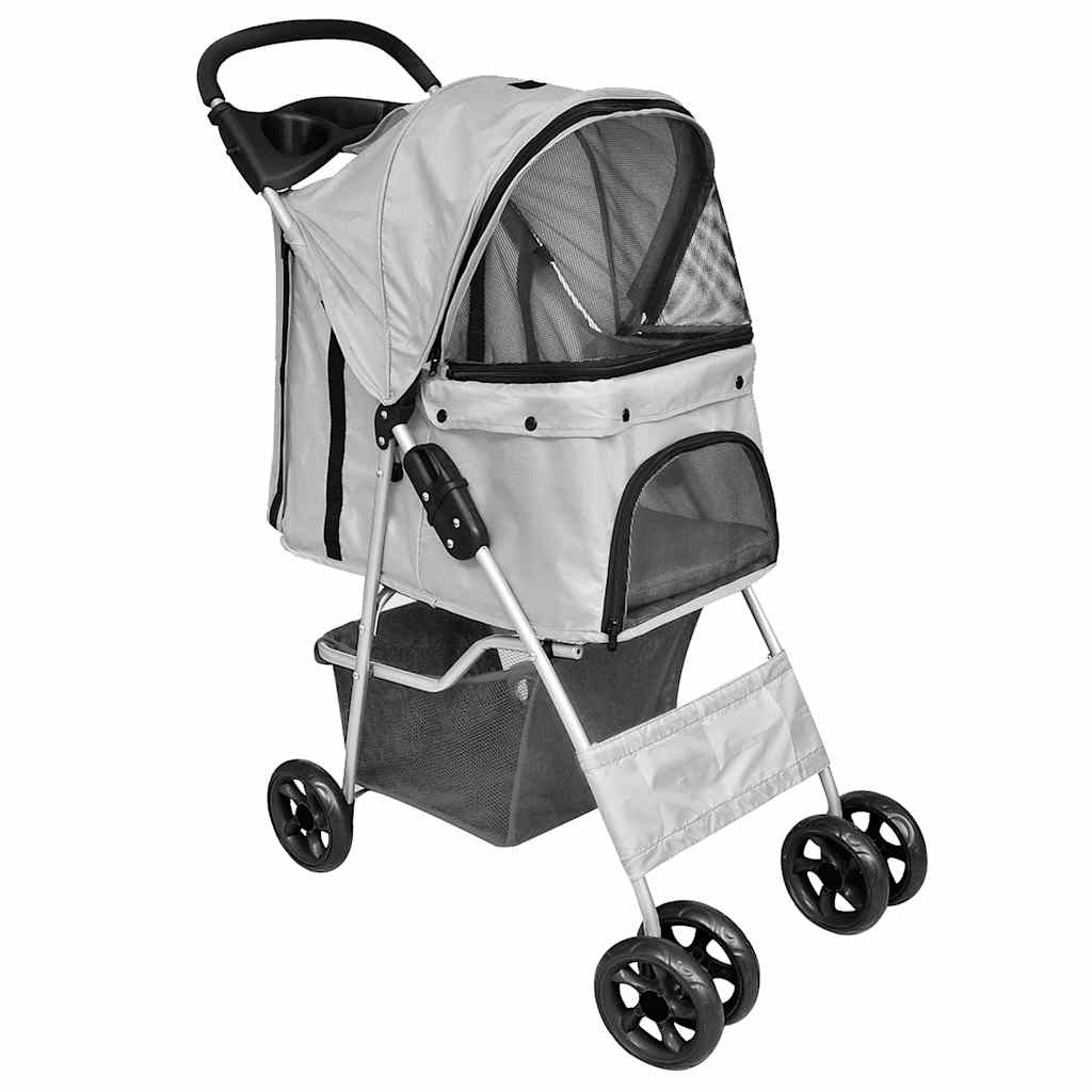 Animaux de compagnie vidaxl pour chats de chien gris pliable