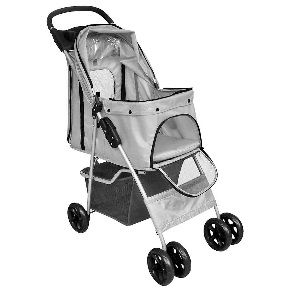 Animaux de compagnie vidaxl pour chats de chien gris pliable