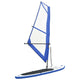 Vidaxl stand-up paddleboard gonflable avec set à voile bleu et blanc