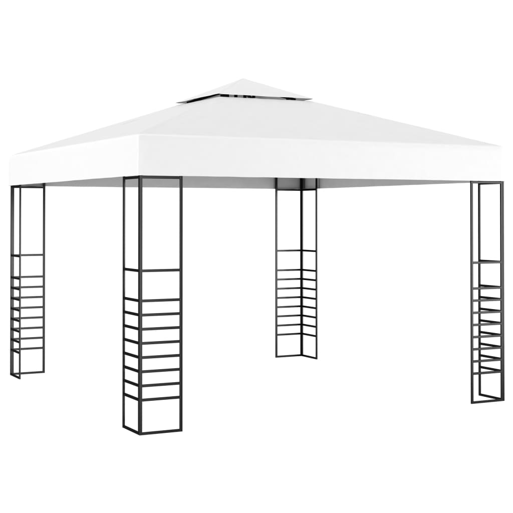 Vidaxl Garden Pavilion 3x3 m blanc
