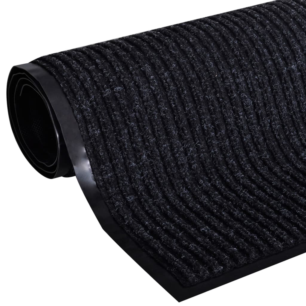 Vidaxx paillasson 117x220 cm PVC noir