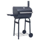 Vidaxl Barboal Barbecue fumeur avec sous-sailtre noir