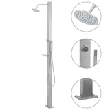 Vidaxl Douche extérieure en acier inoxydable droit - afbeelding 1