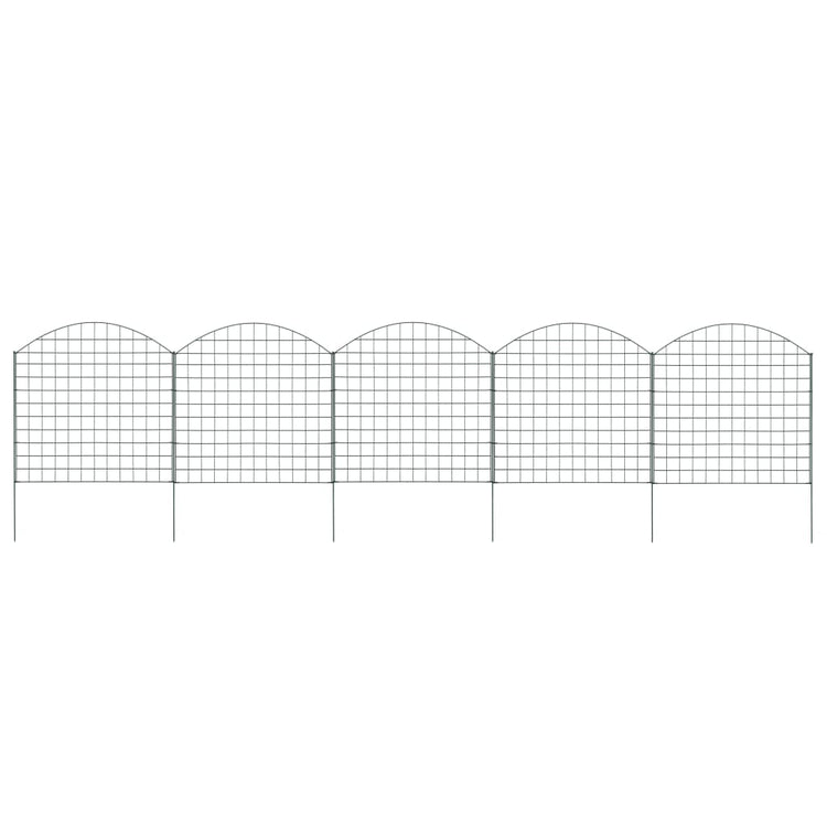Ensemble de clôtures Vidaxl Bent 77,5x78,5 cm vert