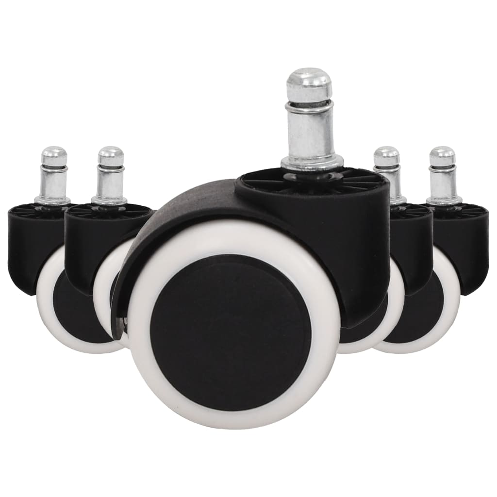 Roues vidaxl pour chaises de bureau 5 pcs