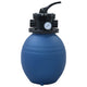 Vidaxl Piscine Sable Filtre de sable avec soupape à 4 positions 300 mm bleu