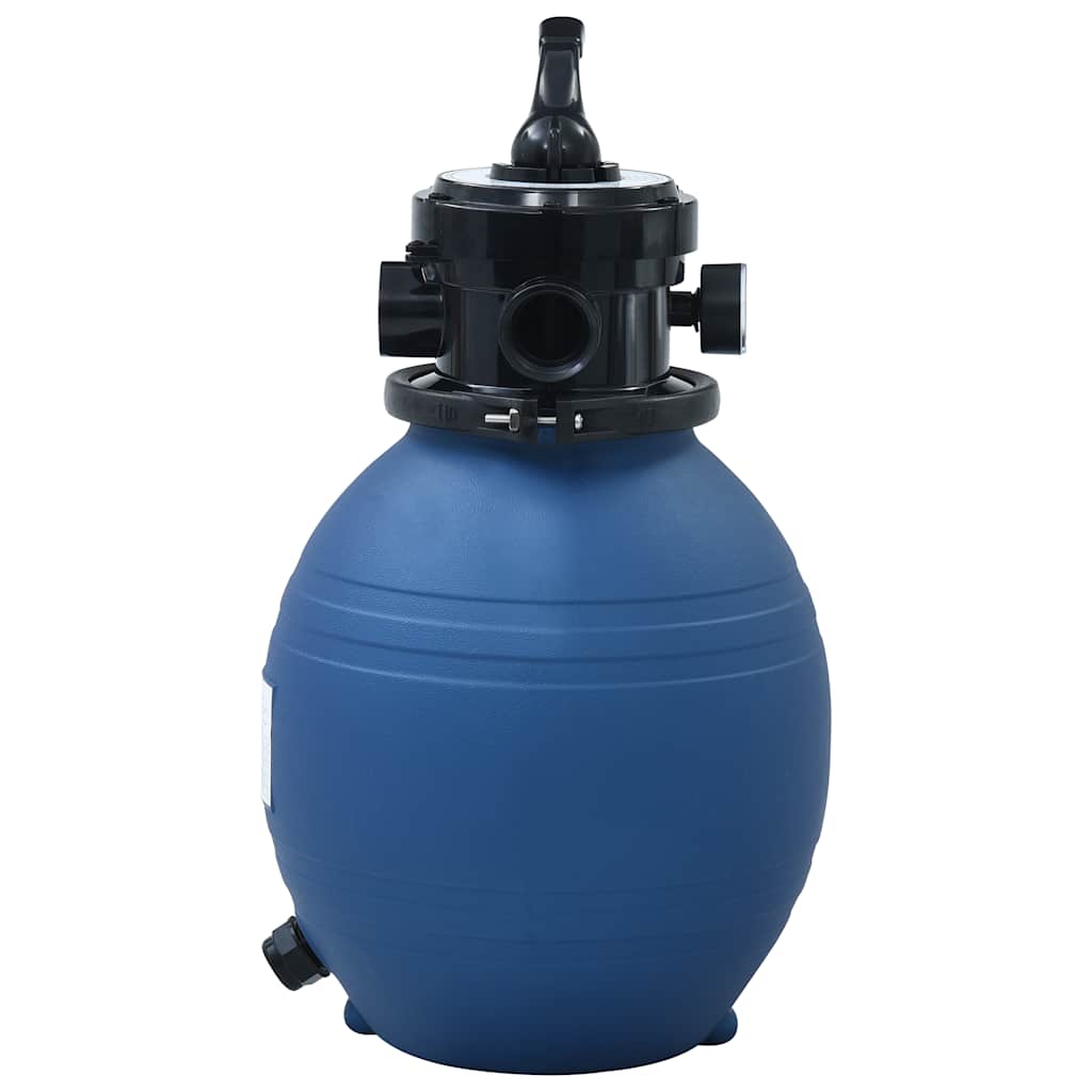 Vidaxl Piscine Sable Filtre de sable avec soupape à 4 positions 300 mm bleu
