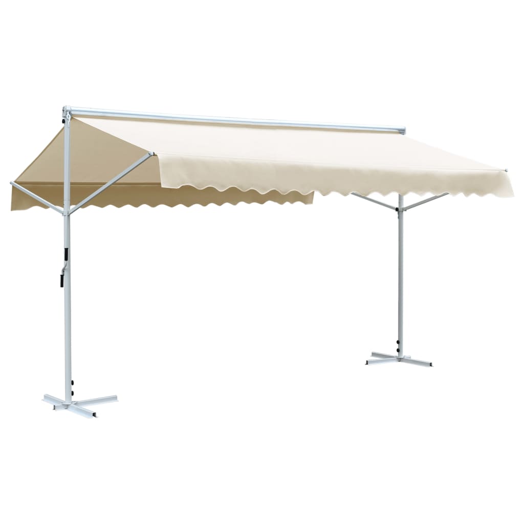 Vidaxl Luifel détaché 500x300 cm crème
