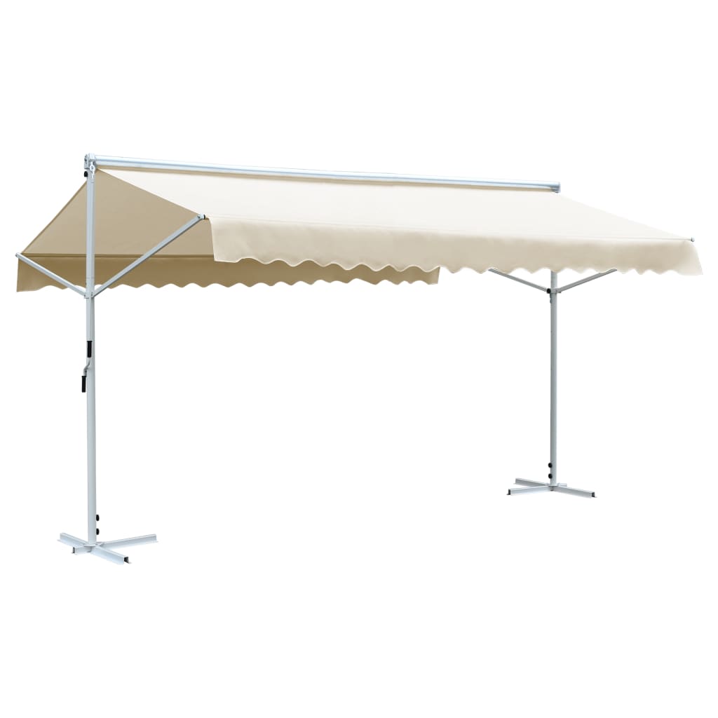 Vidaxl Luifel détaché 600x300 cm crème