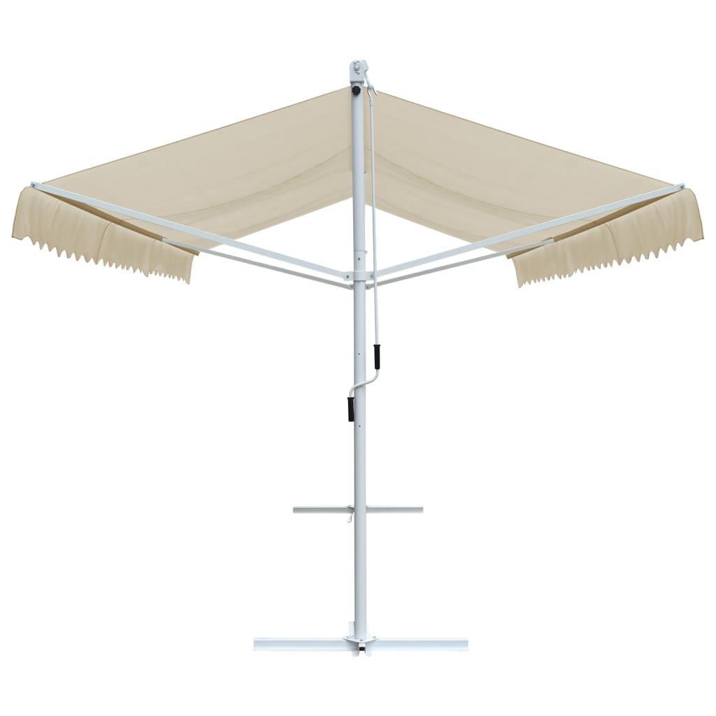 Vidaxl Luifel détaché 600x300 cm crème