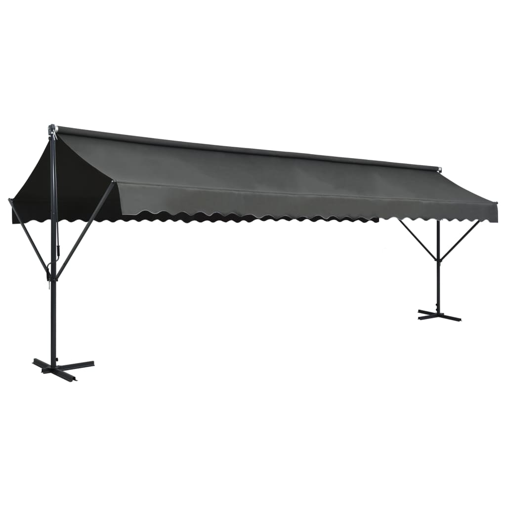 Vidaxl luifel détaché 600x300 cm anthracite