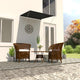 Vidaxl luifel extensible 100x150 cm anthracite