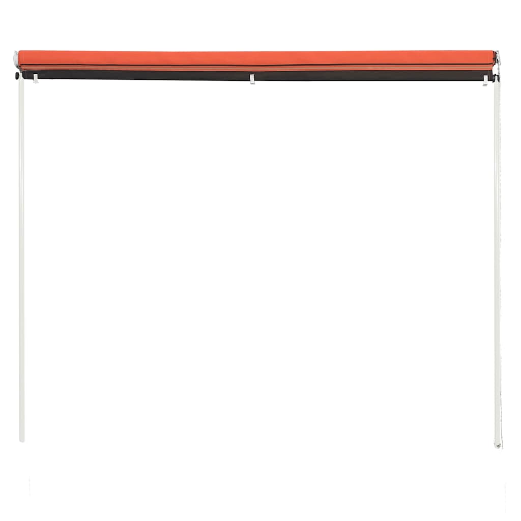 Vidaxl Luifel extensible 100x150 cm orange et brun