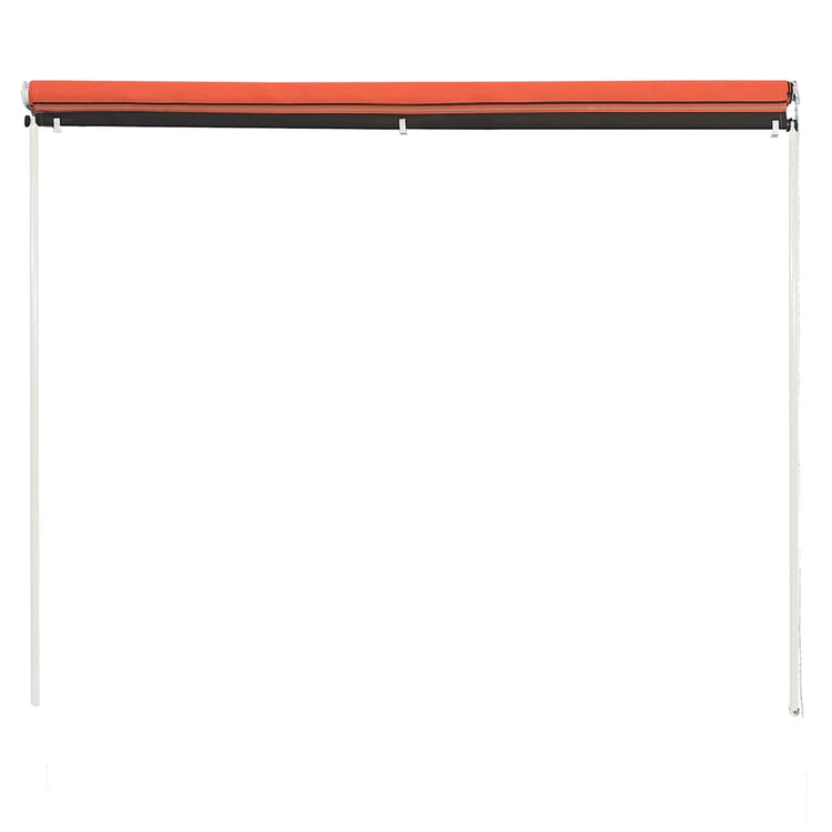 Vidaxl Luifel extensible 100x150 cm orange et brun