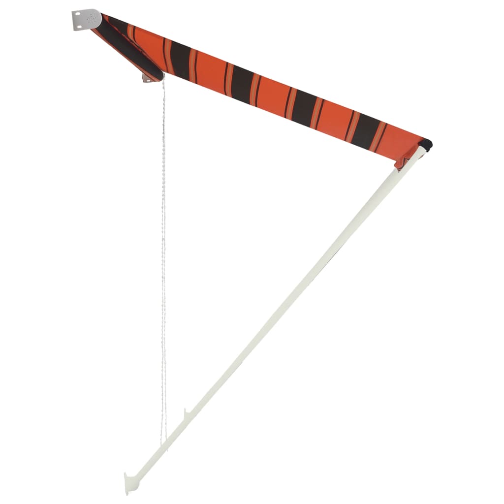 Vidaxl luifel extensible 400x150 cm orange et marron