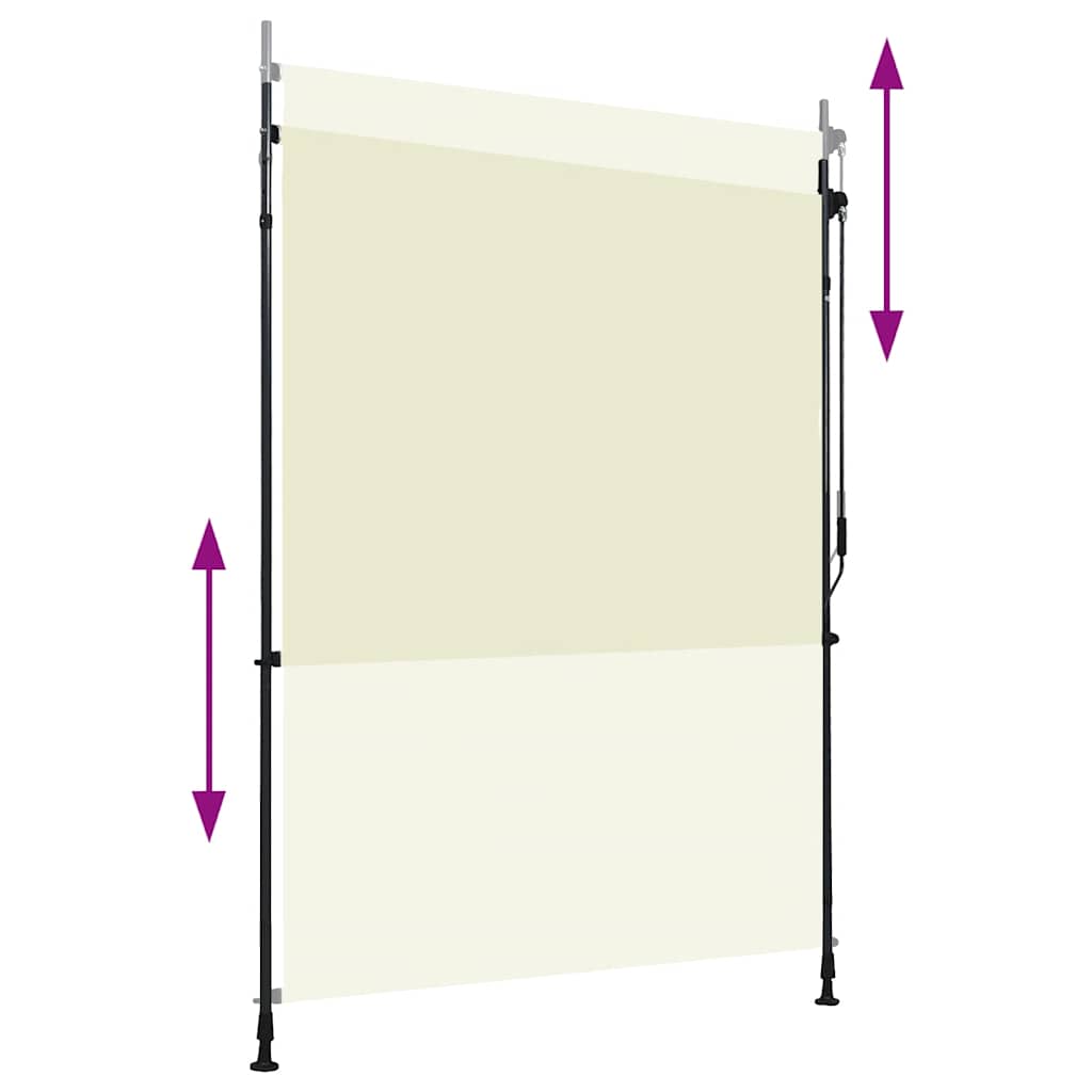 Vidaxl Rouleau à l'aveugle pour la crème à l'extérieur de 150x270 cm